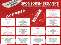 Kledingsponsors bedankt!