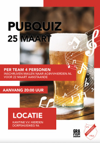 v.v. Hierden PubQuiz op 25 maart 2022 (was 1 april)!