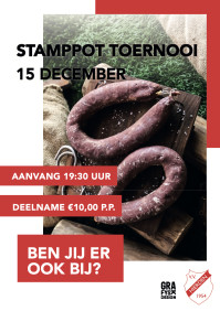 Stamppot toernooi op 15 december 2022