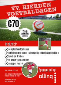 v.v. Hierden voetbaldagen op 15 & 16 augustus 2023