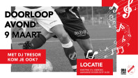 9 maart Doorloopavond bij v.v. Hierden