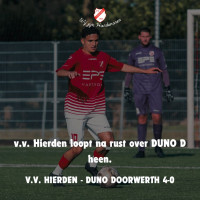 v.v. Hierden loopt na rust over DUNO D heen. (4-0)