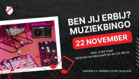 Zaterdag muziekbingo op Mheenzicht! Schrijf je nog snel in!