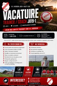 Vacature | Trainer/coach JO19-1