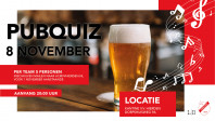 Pubquiz op 8 november, geef je snel op!