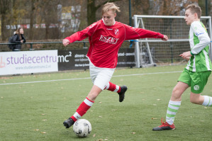 Foto's asv Dronten JO17-4 - Hierden JO17-2 - 7 december 2019 foto 22/24