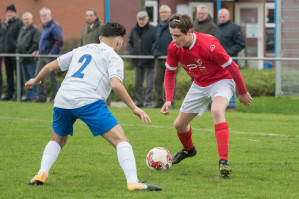 Foto's sv DFS 1 - v.v. Hierden 1 - 8 februari 2020 foto 2/21