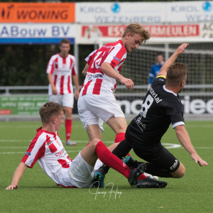 Foto's IJVV 1 - v.v. Hierden 1 - 22 augustus 2020 foto 38/39